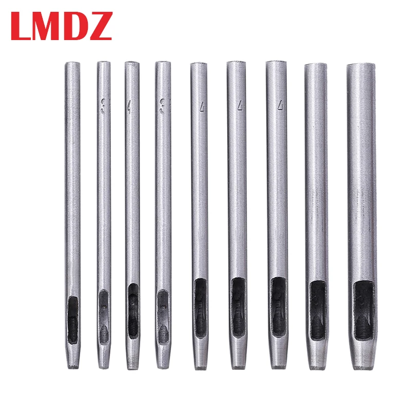 

LMDZ 1 Set Leather Hole Punch Cutter 0.5mm-4mm Leather Working Tools for Leather Watch Bands Belts Canvas Paper Round Hollow Hol