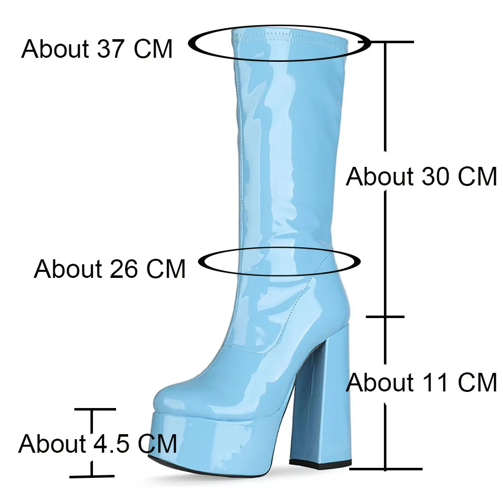 DORATASIA Big Size 43 Women Boots Colorful Platform Brand Luxury Trendy Sexy Designer High Heel Gothic Shoes | Обувь