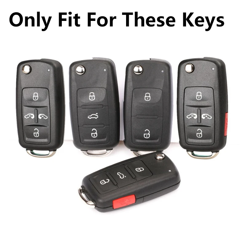 

Soft Tpu Folding Remote Car Key Case Fob Holder for VW Polo Jetta Golf MK6 Tiguan Touareg 2 3 4 5 Button Key Case for Volkwagen