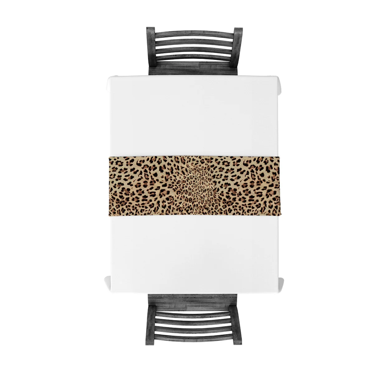 Привлекательная настольная дорожка с леопардовым принтом кухонный декор