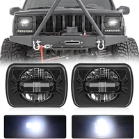 90w 5x7 inch 7 square headlight hilo beam for 1986 1995 for jeep wrangler yj and 1984 2001 jeep cherokee xj