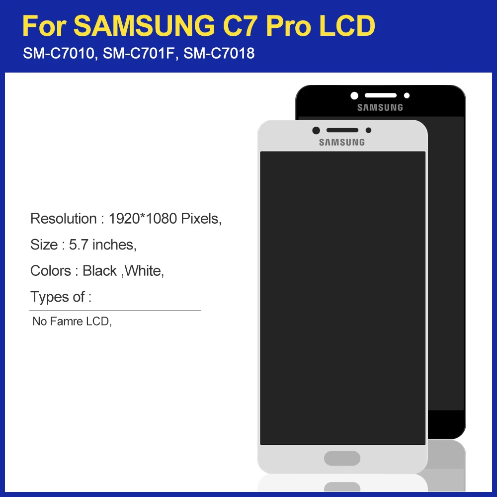 Tela Lcd Original para Samsung Galaxy Tela de 5.7 Polegadas para Substituição Peça de Reposição LCDs de celular 4 de 5.7 polegadas para substituição, peça de reposição