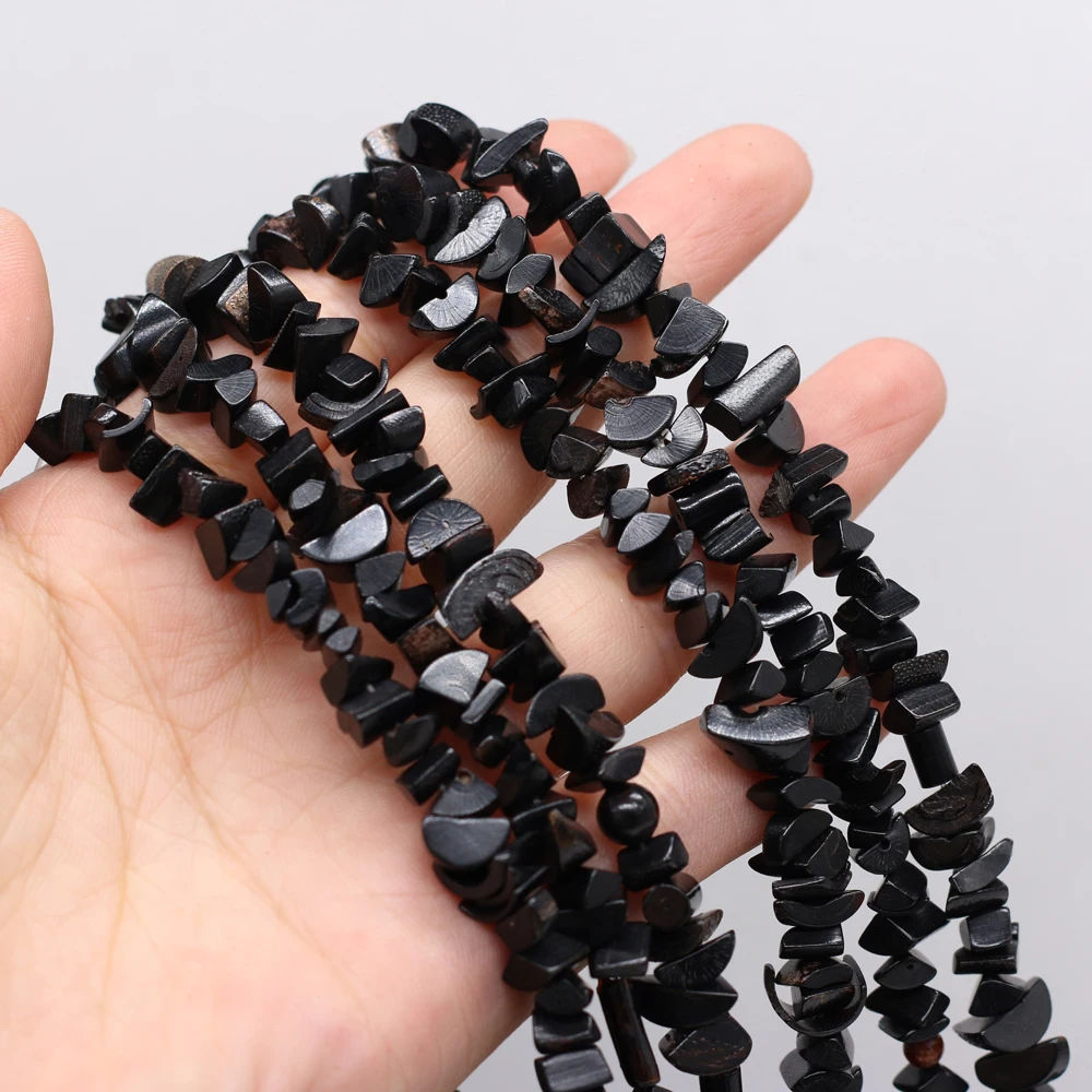 

Small Beads Fashion Black Coral Gravel Spaced Loose Beads for Jewelry Making Charm DIY Bracelet Necklace Accessories 5-8mm