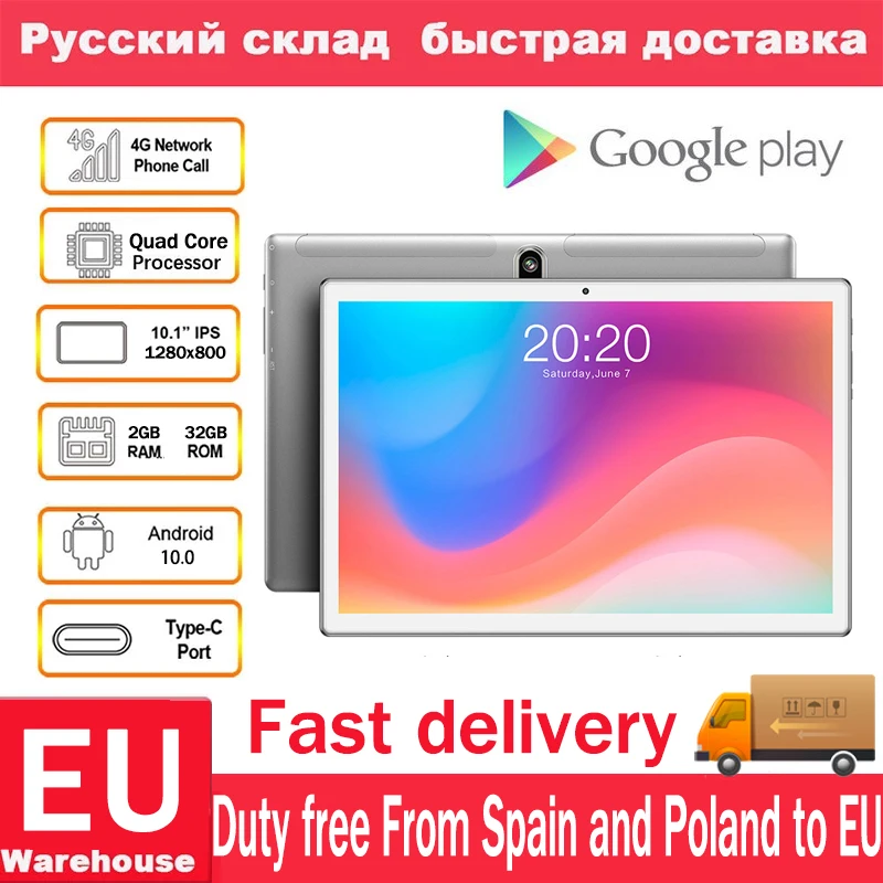 Teclast P10SE 10 1 дюймовые четырехъядерные планшеты ПК Android 0 32 Гб ROM Dual WiFi SC7731E 1280x800