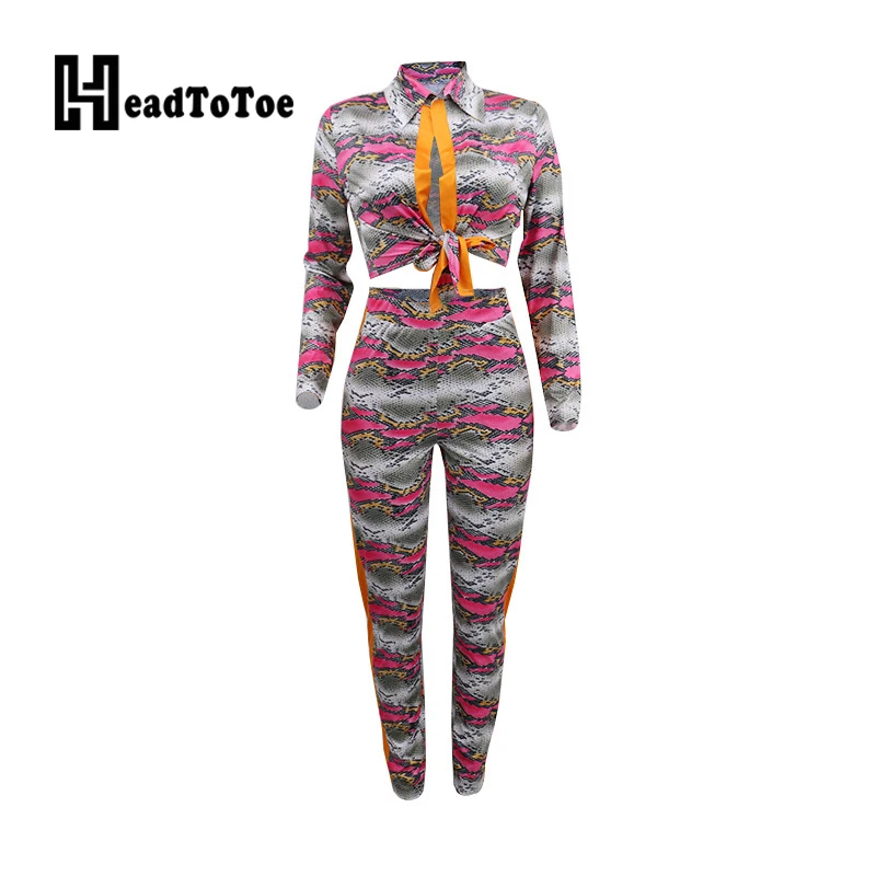 Модный повседневный укороченный топ с длинными рукавами и принтом сбоку в