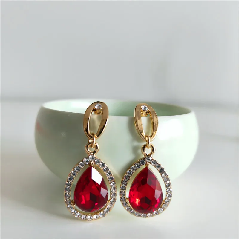 3 цвета женские циркон серьги модные классические праздничное прием вечерние