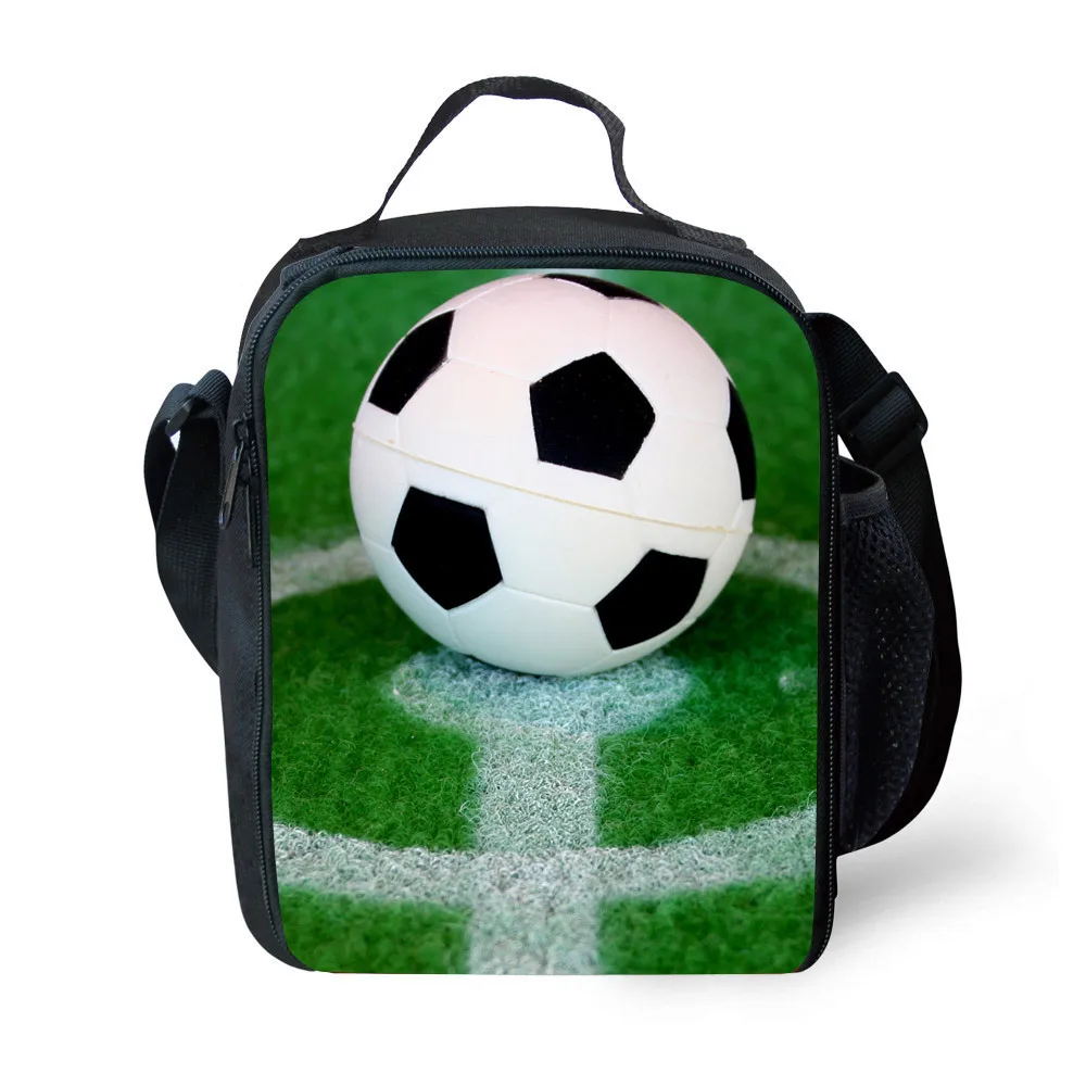 

Football Insulated Lunch Bag Soccer Ball Tote For Boy Kids Thermos Cooler Adults Food Pranzo Box