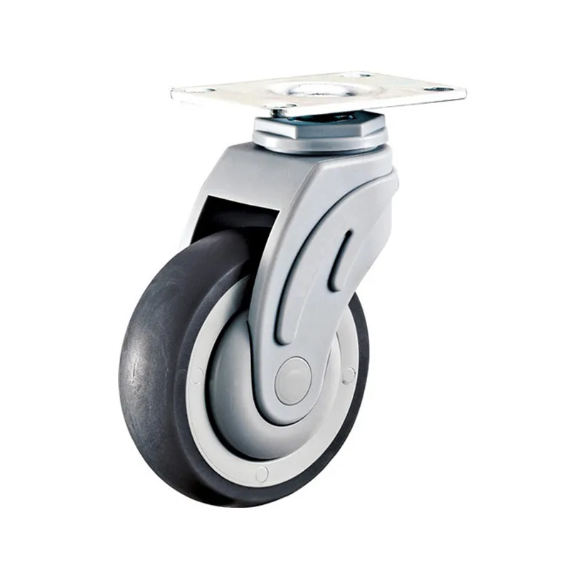 Бесшумное универсальное пластиковое колесо TPR Больничная кровать медицинская