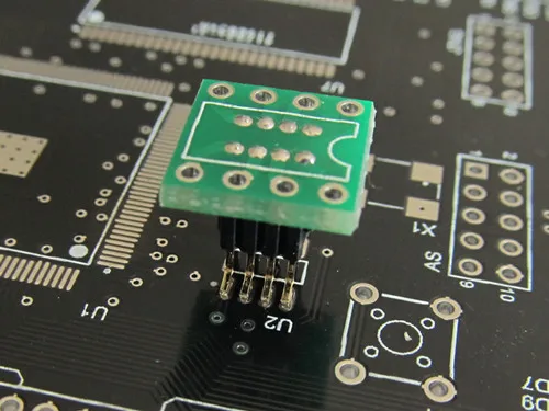 DIP8 к SOP8 адаптер SOIC8 разъем PCB 1 27 мм/2 54 мм 8pin звуковая карта обновление Конвертер