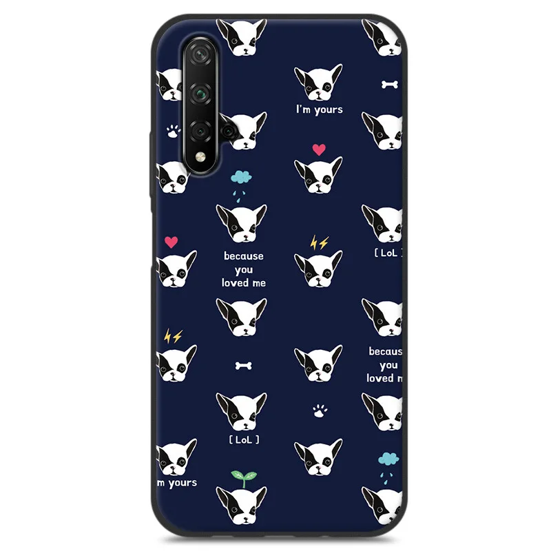 Для huawei Nova 5T чехол 3D рельефная живопись ТПУ Мягкая задняя крышка чехол мультфильм силиконовая защитная оболочка для huawei Nova 5T# KO - Цвет: Коричневый