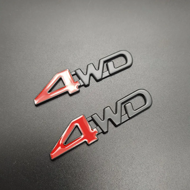 2 шт. Автомобильный задний боковой металлический 4x4 RC автомобиль 4WD Наклейка 3D