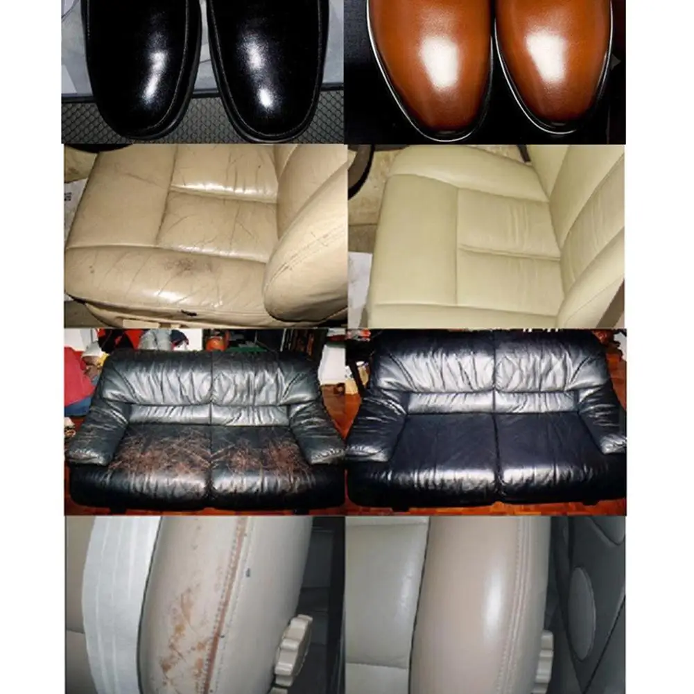 Leather Care Cream Transparent Leather Skin Refurbish Repair Coating For Car Seat Sofa Coats Holes Scratch Crack Car Accessories images - 6