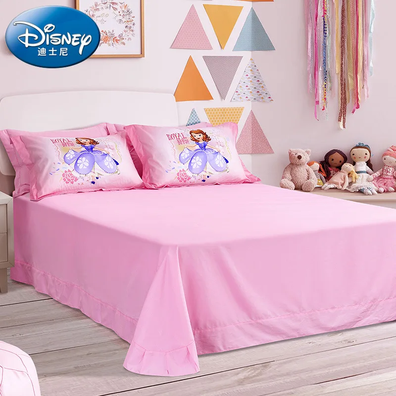 

Authentic Disney Girls Cotton Sophia Four-piece Set Pure Cotton Sheet Duvet Cover Cartoon Children's Three-piece Bedding Set