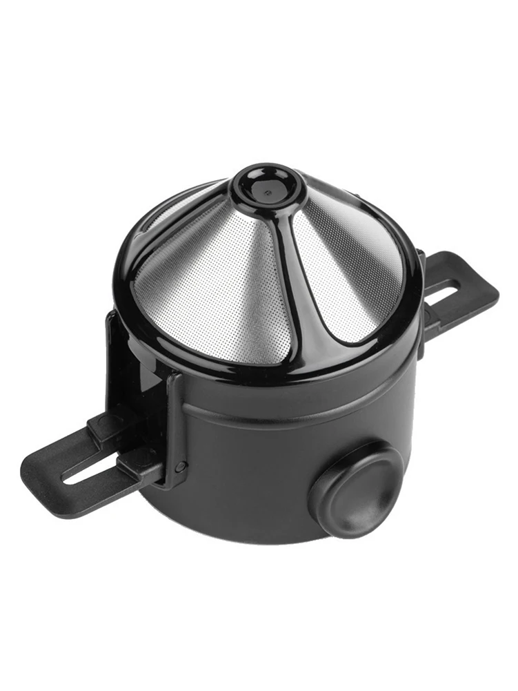 1 шт. складной многоразовый фильтр для кофе из нержавеющей стали |