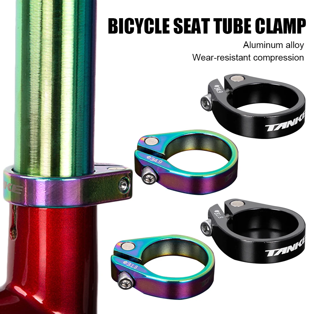 

New MTB Road Bike Seat Post Clamp 31.8 34.9mm Mountain Aluminum Alloy Ultralight Mountain Bicycle seatpost clamps cycling part