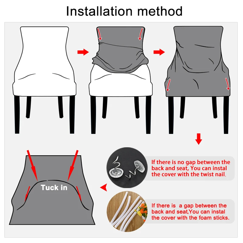 Эластичные чехлы на спинку стула King флисовые для сидений европейский стиль