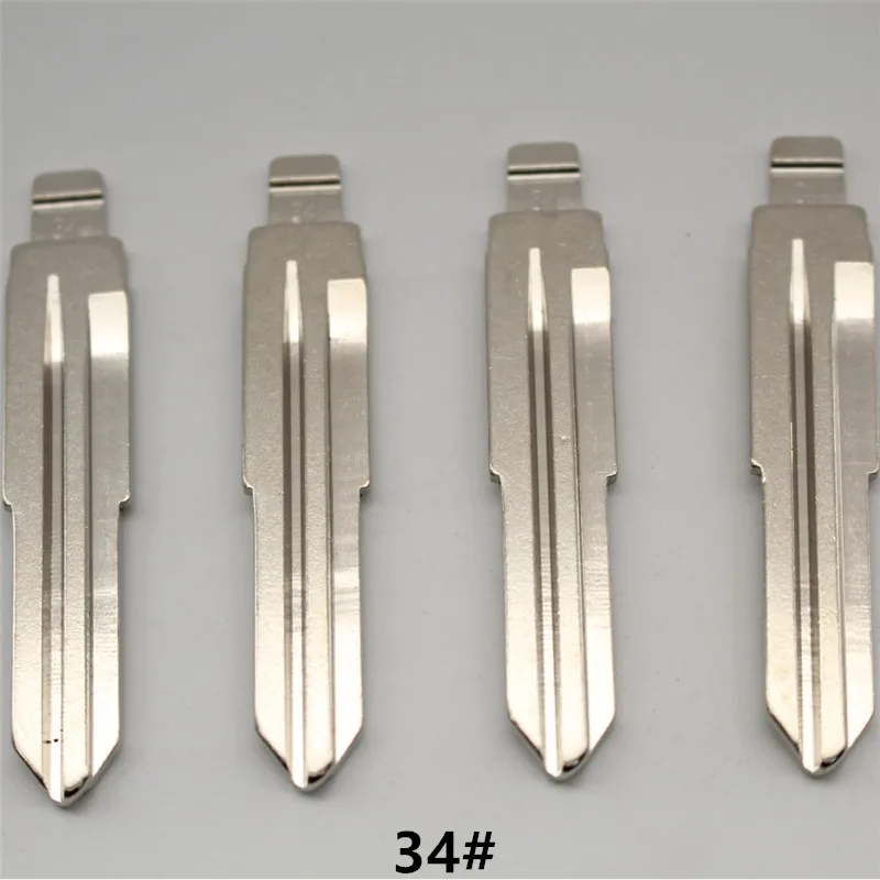 XIEAILI OEM 30 шт. 34 # металлический необработанный флип KD полотно дистанционного ключа