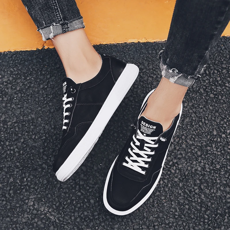 Мужские кожаные походные кроссовки мужская обувь нескользящая Повседневная