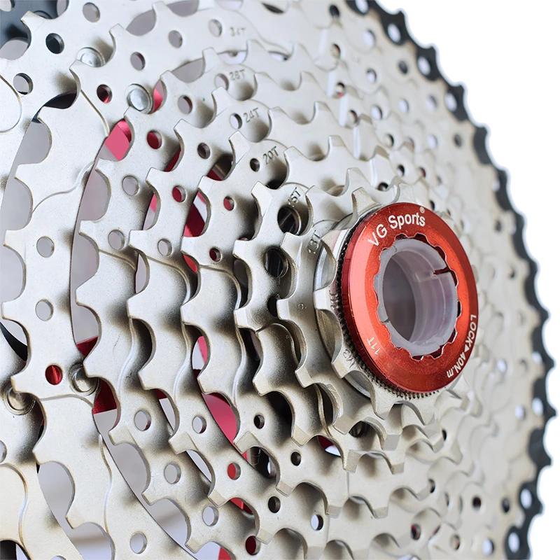 

VG Sports Mountain Bike MTB 9 Speed Cassette 9Velocidade 9S 46T Bicycle Parts Cassete Freewheel Sprocket Cdg Cog Ultralight 490g