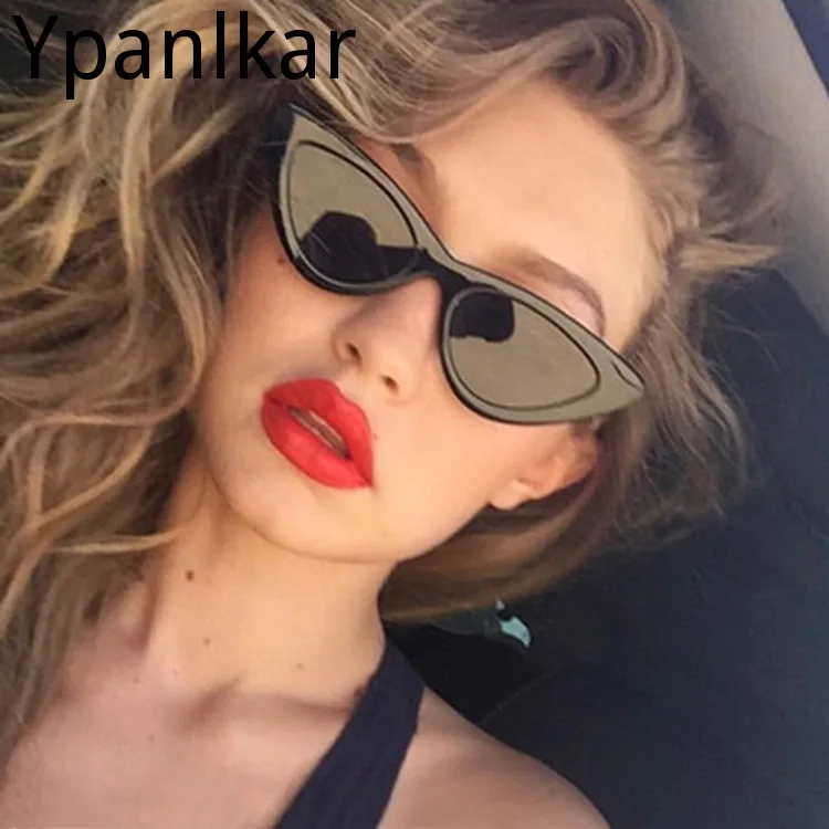 

Vintage Cat Eye Frame Sunglasses For Woman Designer Luxury Female Sun Glasses Personalized Eyewear oculos feminino Gafas