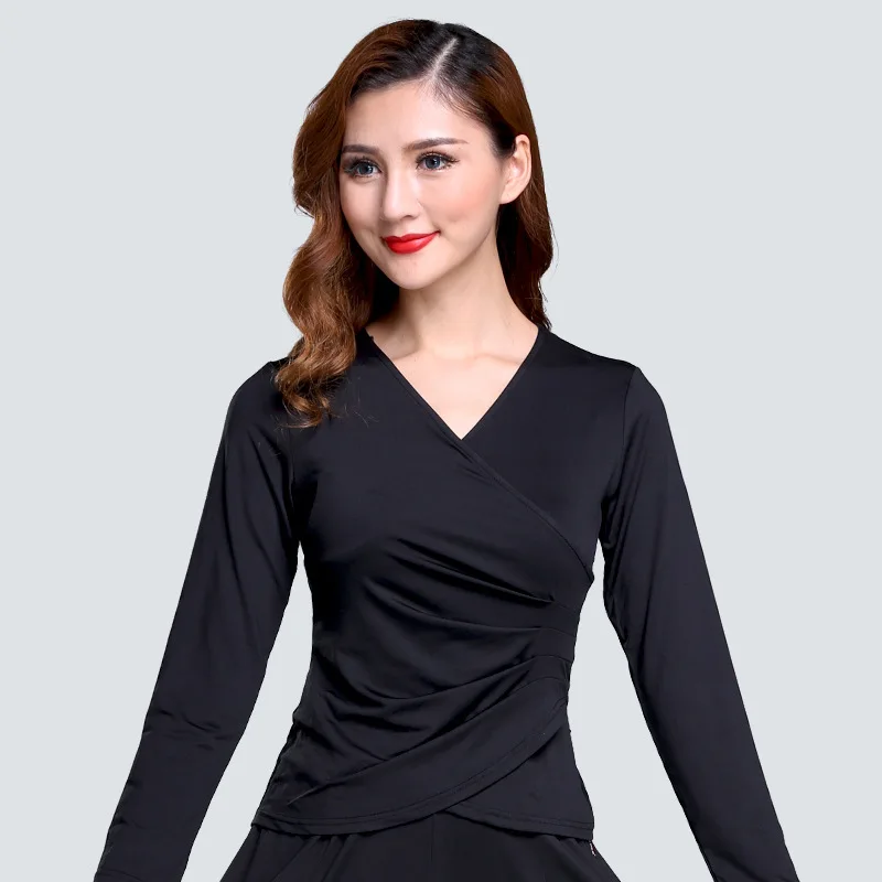 Женский Тонкий Топ для латиноамериканских танцев Танго ча Румба Самба одежда