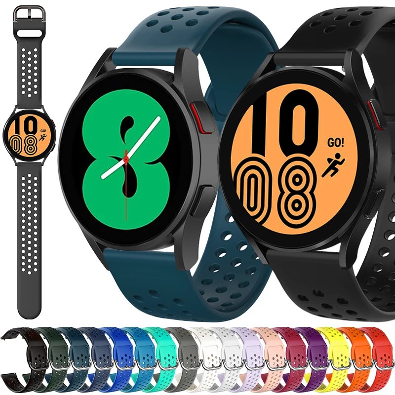 

Силиконовый ремешок для Samsung Galaxy Watch 4, 40/44 мм, 20 мм