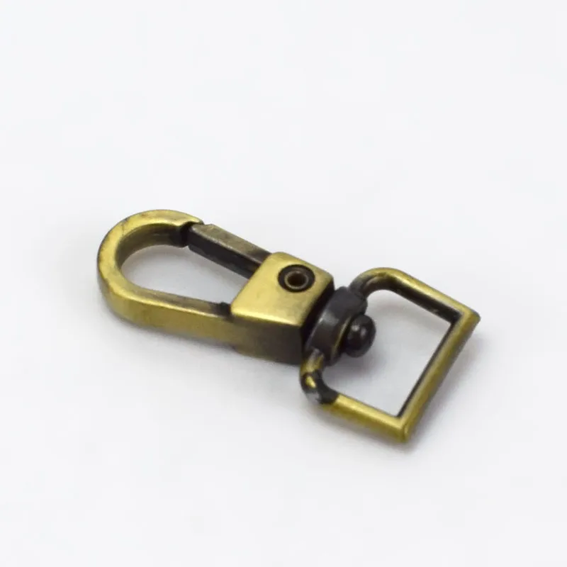 brass 10 Вт, 30 Вт, 50 шт. Пряжка сумки металла собака воротник, тканевая лента Сумки из натуральной кожи, цепь на ремешке для шарнирные зажимы Карабин DIY аксессуары F3-30 - Цвет: brass