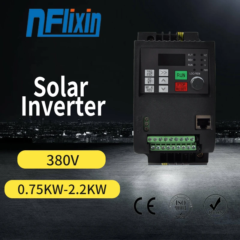 Горячая распродажа! VFD0.75KW 7.5KW солнечный насос инвертор переменного тока тройной
