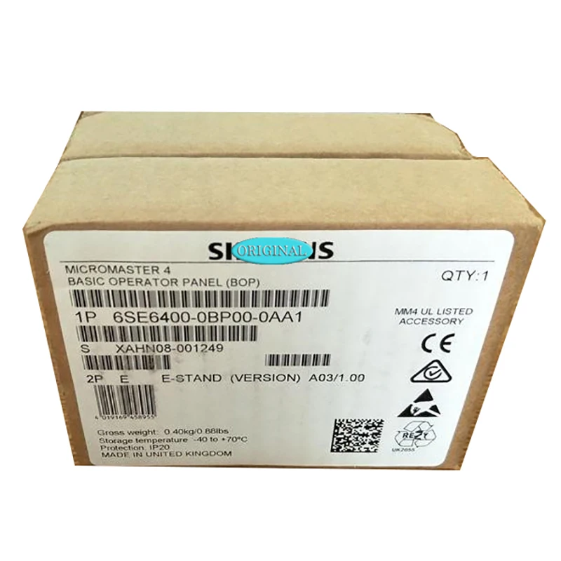 

Новый оригинальный в коробке 6SE6400-0BP00-0AA1 6SE6400-0BP00 0AA1 {склад} 1 год гарантии отправка в течение 24 часов