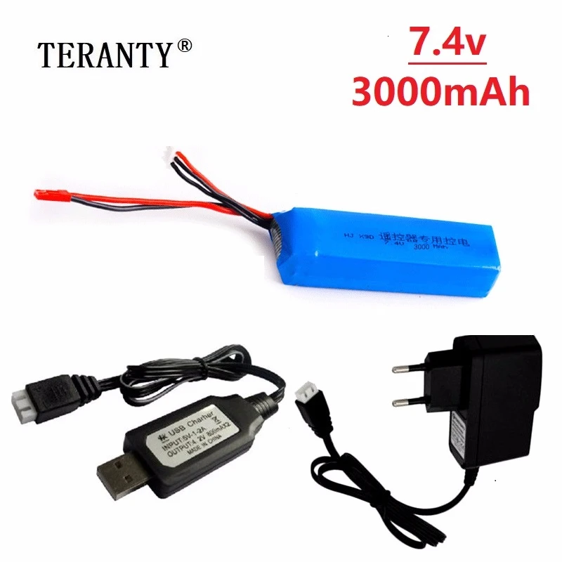 Обновленная аккумуляторная батарея Lipo 3000 мАч 7 4 В для Frsky Taranis X9D Plus передатчик