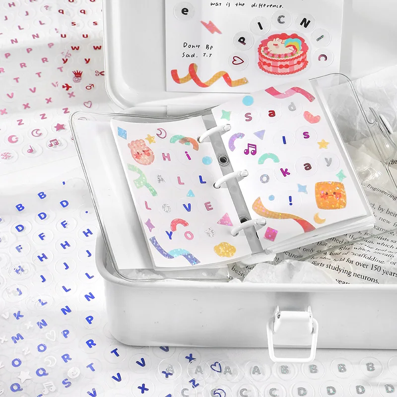 1 шт. прозрачный буквы английского алфавита Стикеры милый планировщик журнала s