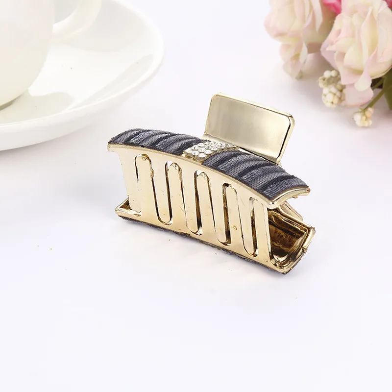 Женская заколка для волос однотонная Заколка-краб | Красота и здоровье