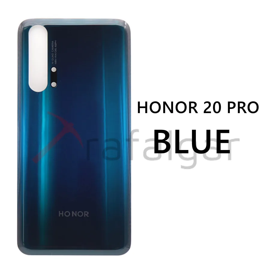 Заднее стекло для huawei Honor 20 Pro Крышка батарейного отсека задняя панель Корпус+ объектив камеры Honor V20 VIEW 20 Крышка батарейного отсека
