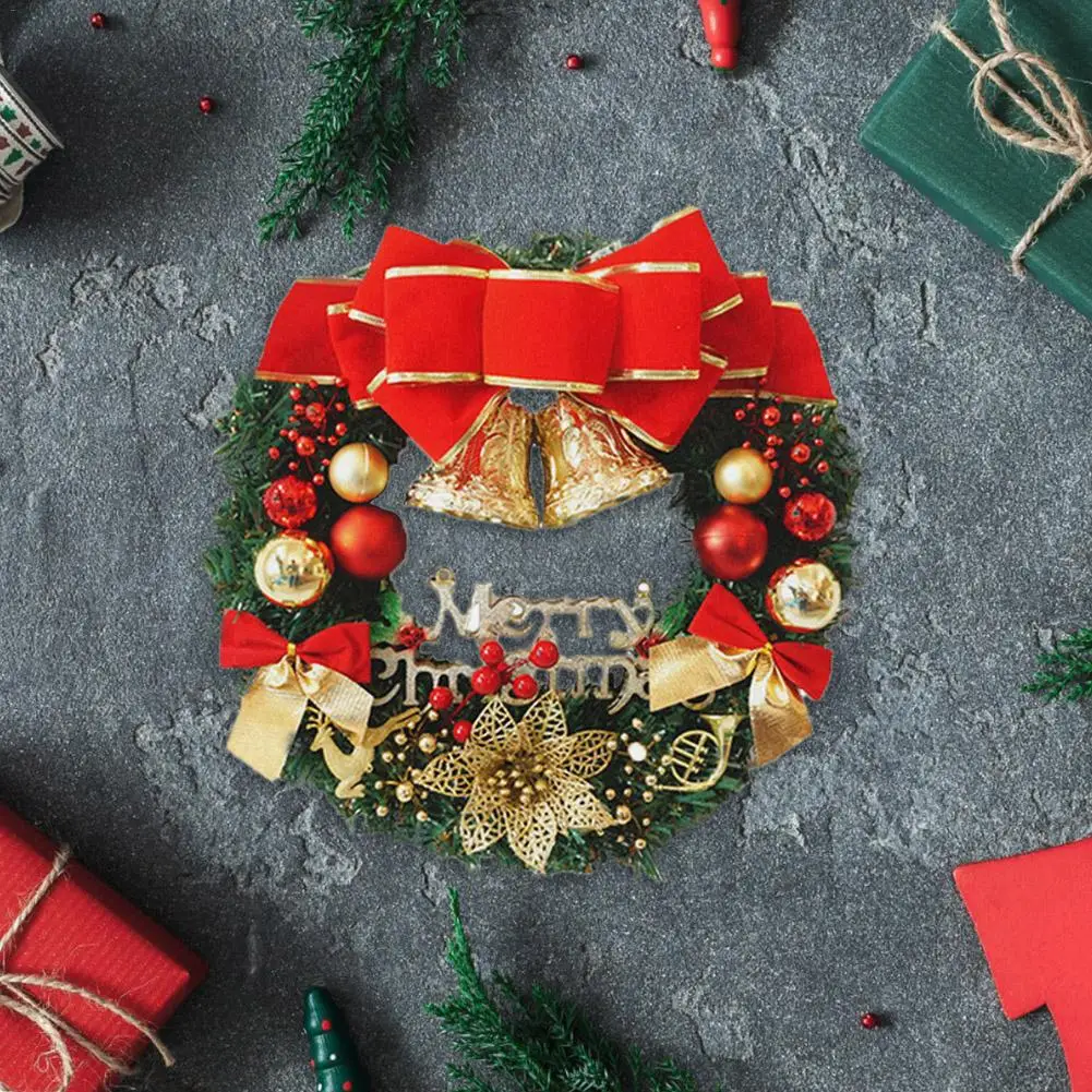 Украшения для рождественской елки зеленый венок украшения семейвечерние ринки