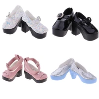 1pair 6 3cm lace design pu leather shoes for 14 bjd sd doll shoes as for 45cm xinyi doll shoes doll accessories for girl gift