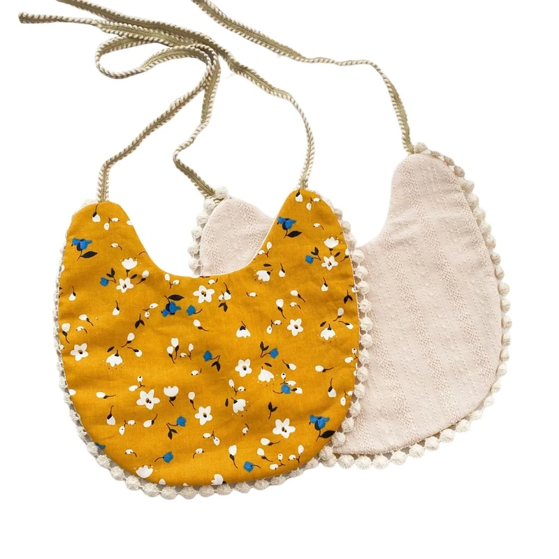 Baberos alimentaci&oacute;n para beb&eacute;s, pa&ntilde;uelo de toalla de algod&oacute;n con estampado, para reci&eacute;n nacidos-2