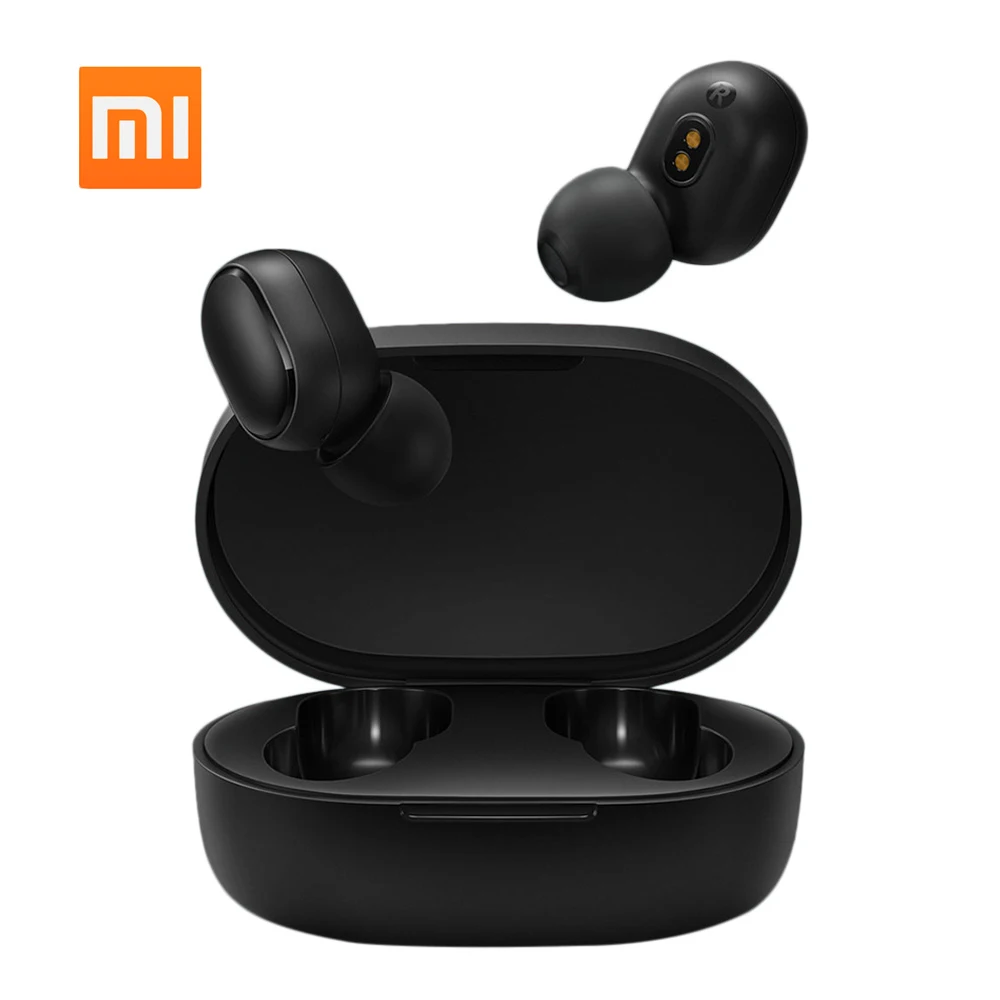 Xiaomi Redmi Airdots Basic Bluetooth наушники BT5.0 TWS наушники настоящие беспроводные наушники стерео гарнитура с шумоподавлением с микрофоном