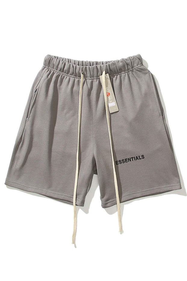 

OF FEAR GOD double line FOG Essentials high street sports rubberized men's and women's five-point pants beauty shorts