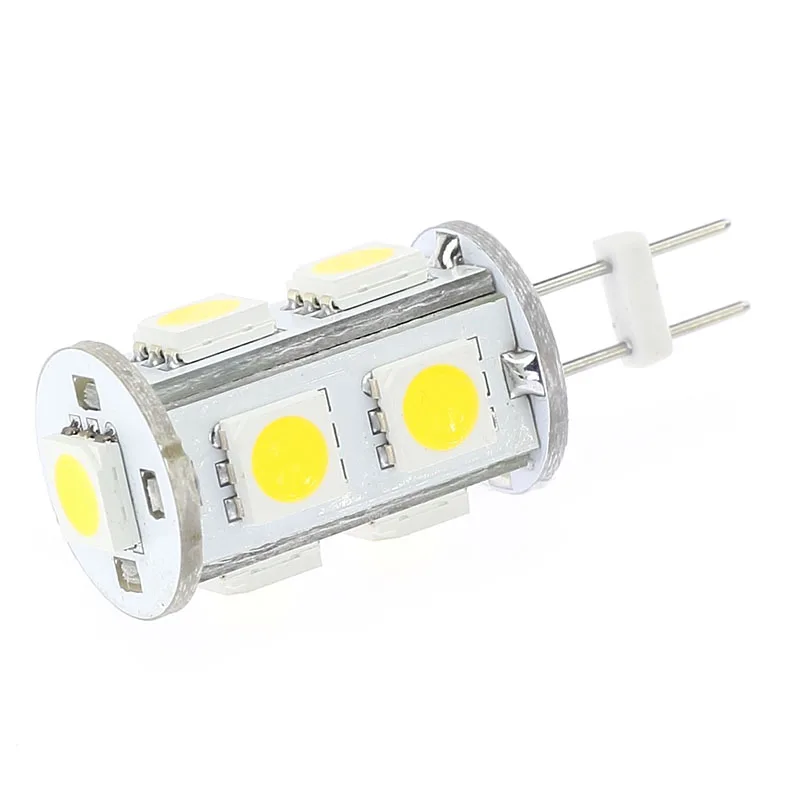 9 светодиодов G4 SMD 5050 Epistar двухштырьковый 12 в пост. Тока 24 180 198lm теплый белый