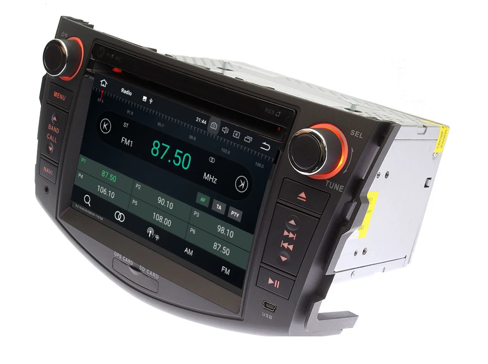 Marubox 7A106PX5 DSP, 64 ГБ Автомобильный мультимедийный плеер для Toyota RAV4 2005-2013," ips экран, Android 9,0 DVD, 2 Din gps навигация