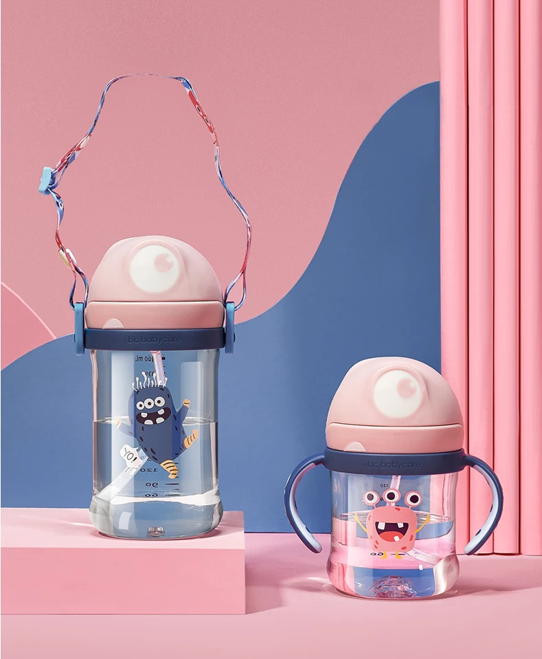 Babycare/Детская Бутылочка для питья PPSU, противопадающая, детская соломенная бутылочка с ручкой для кормления младенцев