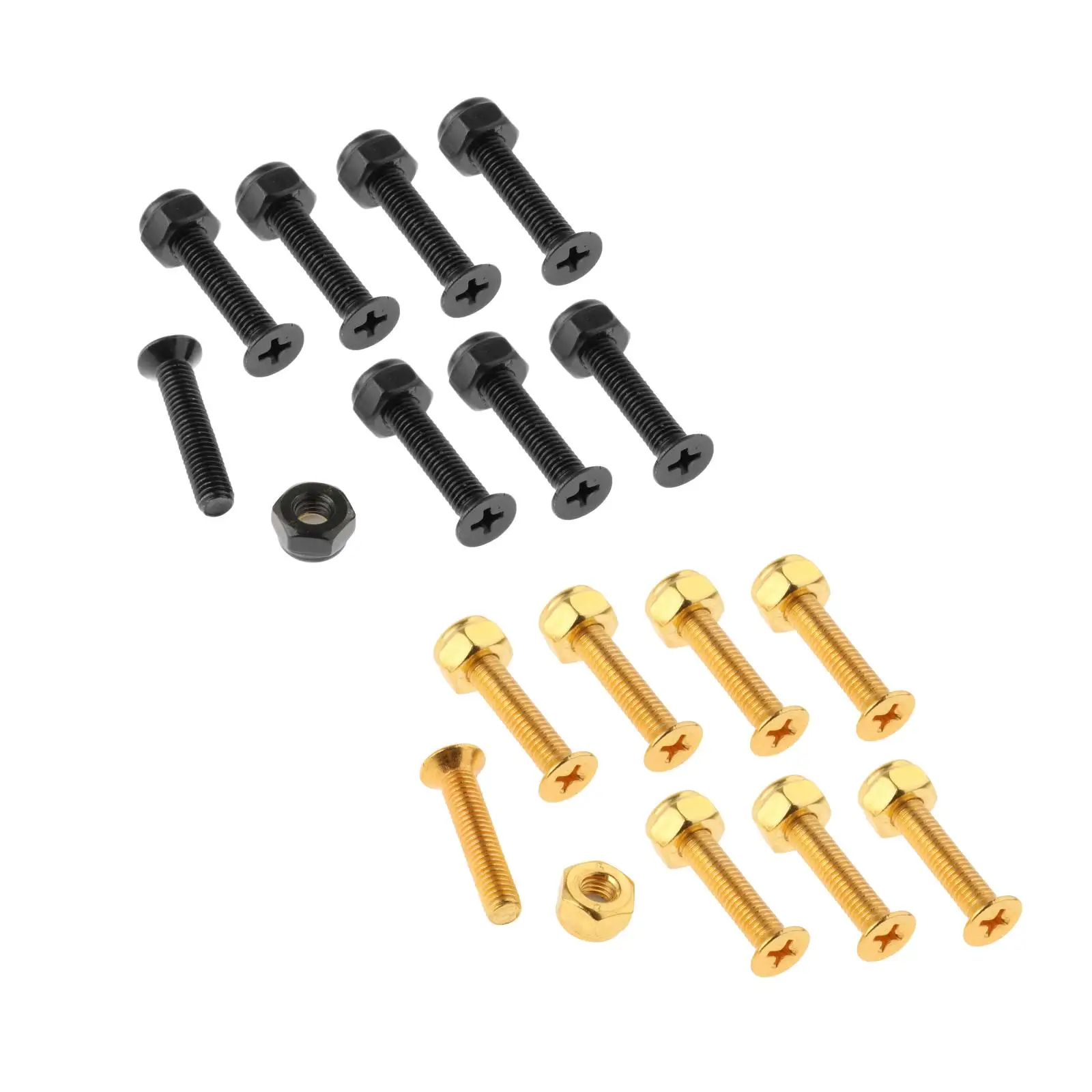 

8Pack Longboard Skateboard Truck Wheel Mounting Installing Hardware Screws
