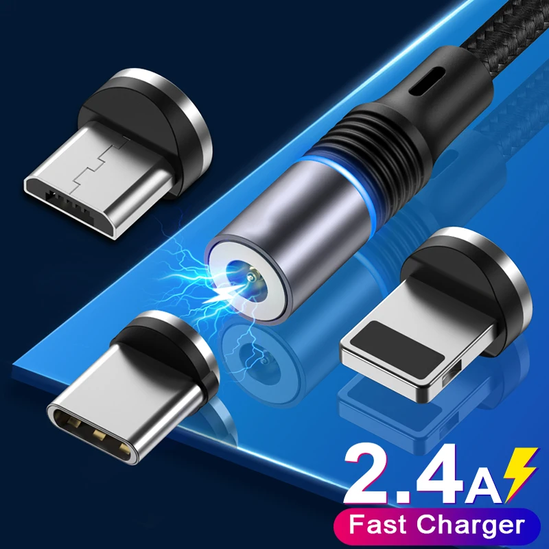

Magnetic Charging Cable Smart Phone Fast Charging Cable Micro USB Type C Charge Wire USB Type-c Cord For iPhone12 Pro Xiaomi 11