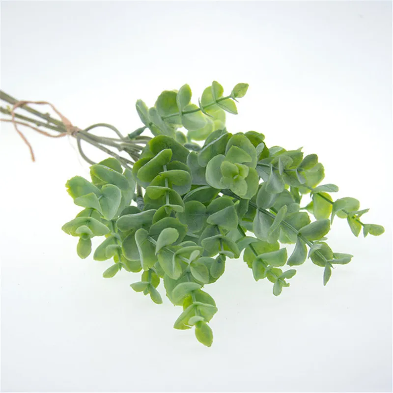 Искусственные листья филиал Ретро зеленое искусственное растение лист для