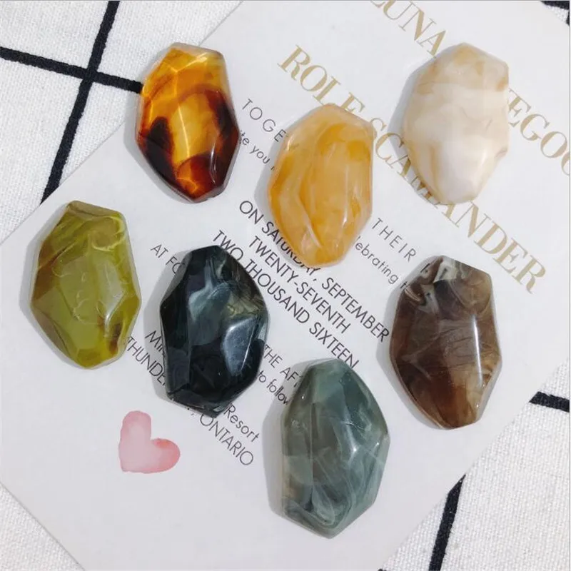 

10 шт./лот Новые Креативные подвески из смолы нестандартные полукруглые разъемы для «сделай сам» модные серьги подвеска ювелирные изделия а...