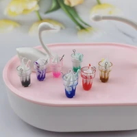 10pcslot new chocolate cake ice cream resin charms for earring findings 3d charm food eardrop pendant jewelry accessory yz680