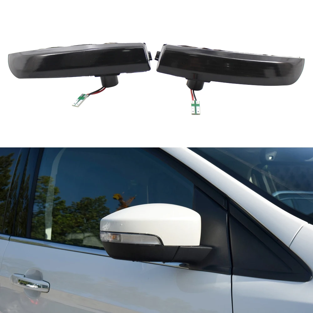 2 шт. поворотные сигнальные огни Светодиодный индикатор зеркала заднего вида для