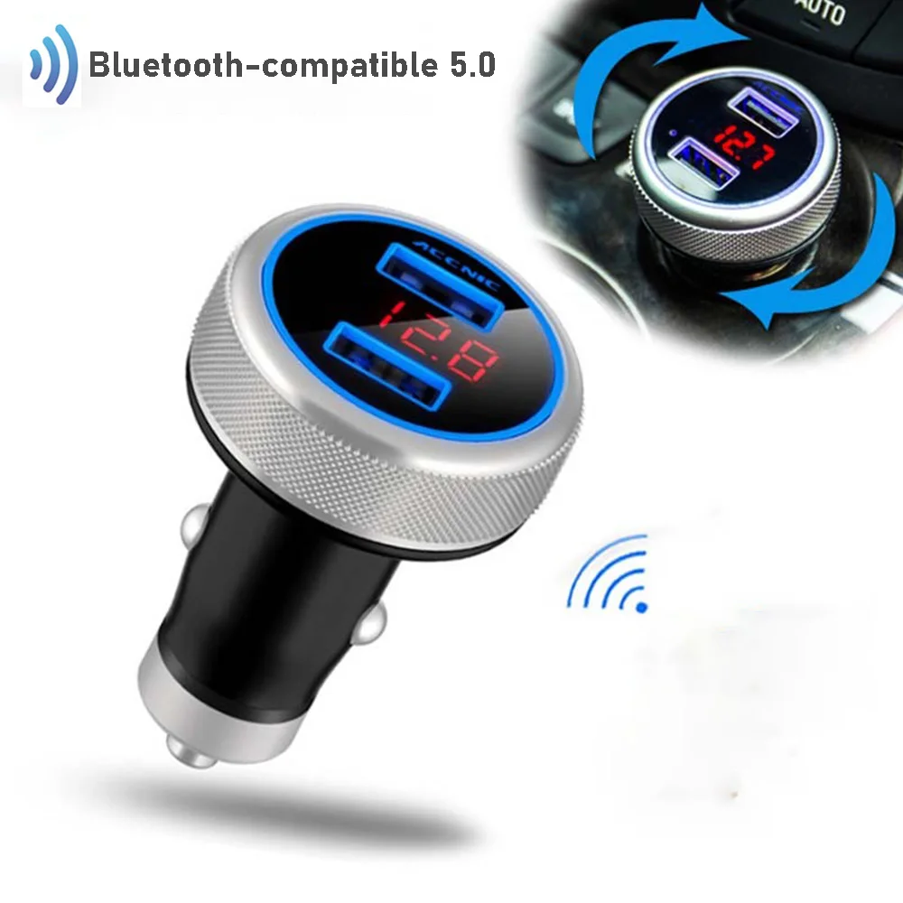

FM модулятор Bluetooth, FM трансмиттер, автомобильный комплект, свободные руки, звонки, mp3-плеер, беспроводной, A2DP, музыкальный адаптер, поддержка USB...