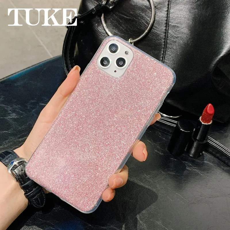 Противоударный чехол из мягкого ТПУ для девочек с блестящей пудрой LG G4 G3 G5 G6 V7 V9 V10