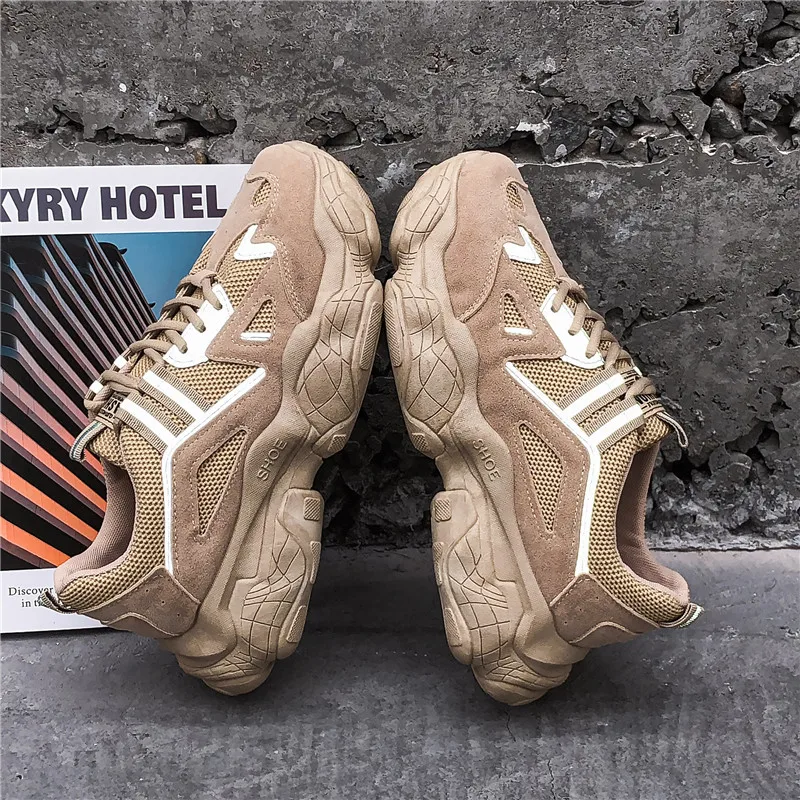 

Men Dad Sneakers Casual Shoes Air Mesh Chunky Sneakers Outdoor Walking Shoes Thick Bottom Sneakers Men Running Shoes